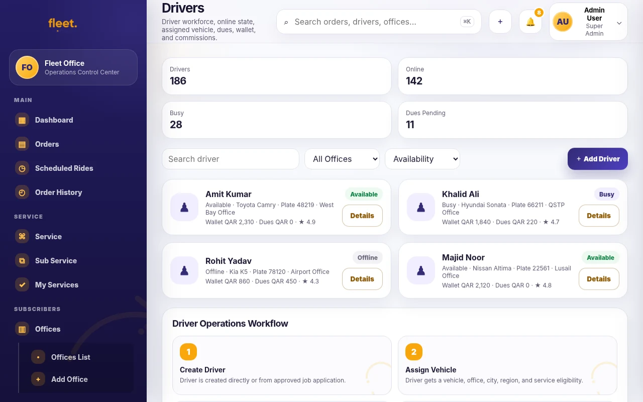 Driver management
