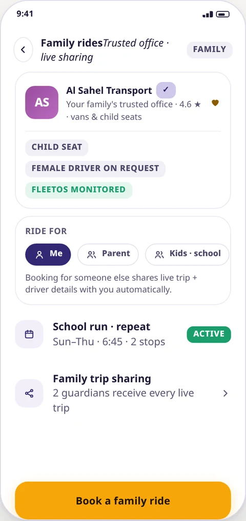 Family trusted rides