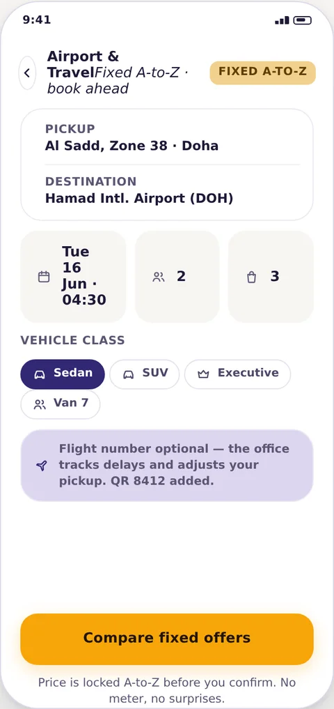 Schedule a journey