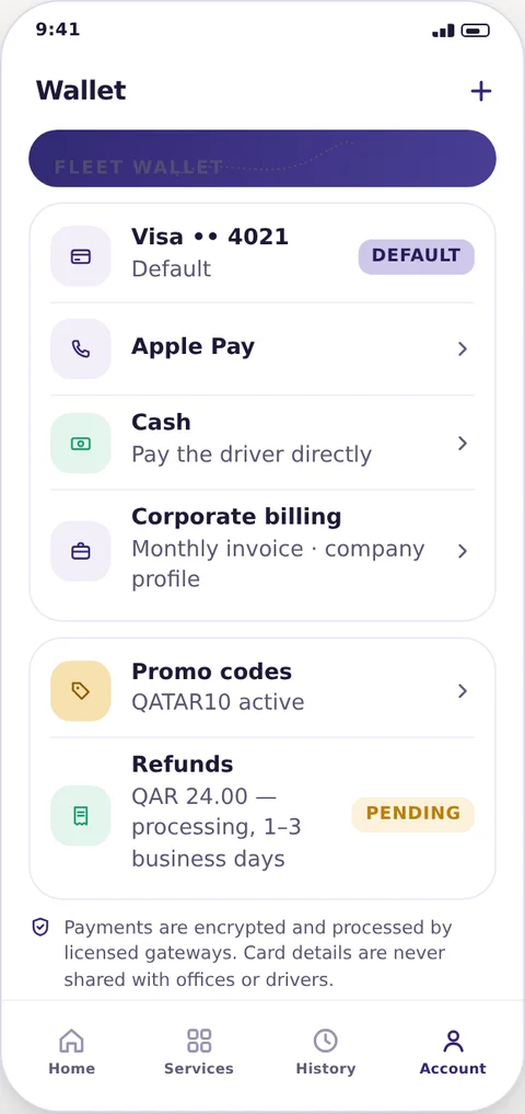 Wallet and payments